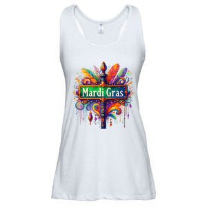 Mardi Gras Celebration Ladies Essential Flowy Tank