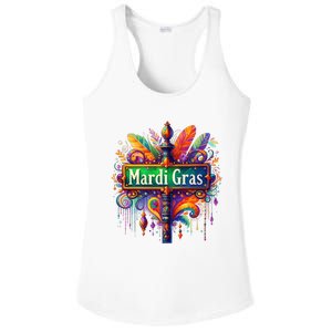 Mardi Gras Celebration Ladies PosiCharge Competitor Racerback Tank