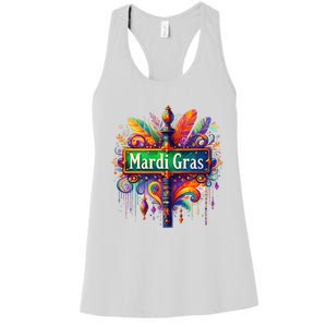 Mardi Gras Celebration Women's Racerback Tank