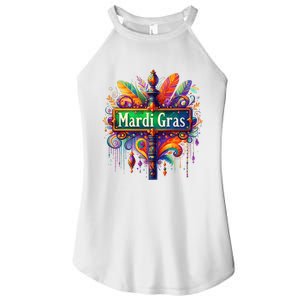 Mardi Gras Celebration Women's Perfect Tri Rocker Tank