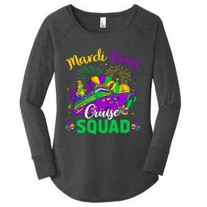 Mardi Gras Cruise Squad Matching Group Family Vacation Wo Women's Perfect Tri Tunic Long Sleeve Shirt