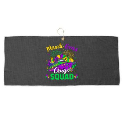 Mardi Gras Cruise Squad Matching Group Family Vacation Wo Large Microfiber Waffle Golf Towel