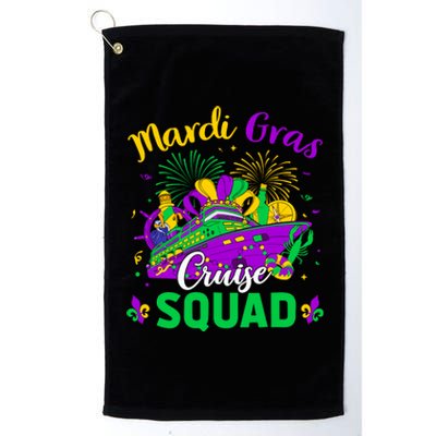 Mardi Gras Cruise Squad Matching Group Family Vacation Wo Platinum Collection Golf Towel