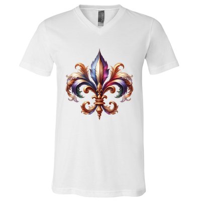 Mardi Gras Celebration V-Neck T-Shirt