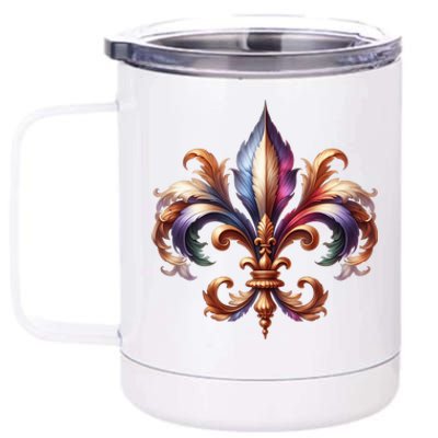 Mardi Gras Celebration 12 oz Stainless Steel Tumbler Cup