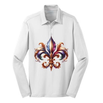 Mardi Gras Celebration Silk Touch Performance Long Sleeve Polo