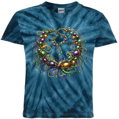 Mardi Gras Celebration Kids Tie-Dye T-Shirt