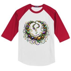 Mardi Gras Celebration Kids Colorblock Raglan Jersey