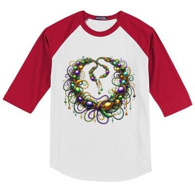 Mardi Gras Celebration Kids Colorblock Raglan Jersey