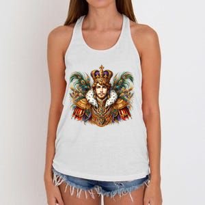 Mardi Gras Celebration Women's Knotted Racerback Tank