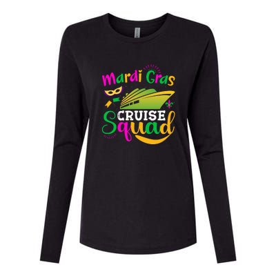 Mardi Gras Cruise Womens Cotton Relaxed Long Sleeve T-Shirt