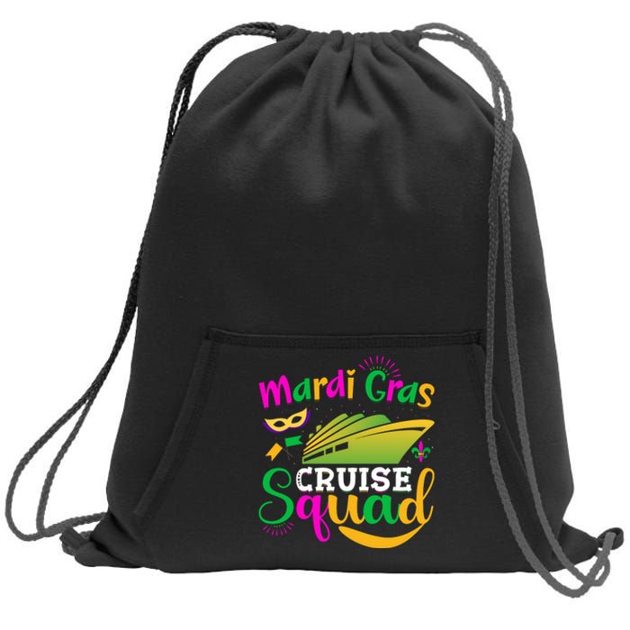 Mardi Gras Cruise Sweatshirt Cinch Pack Bag