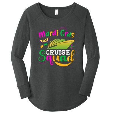 Mardi Gras Cruise Women's Perfect Tri Tunic Long Sleeve Shirt