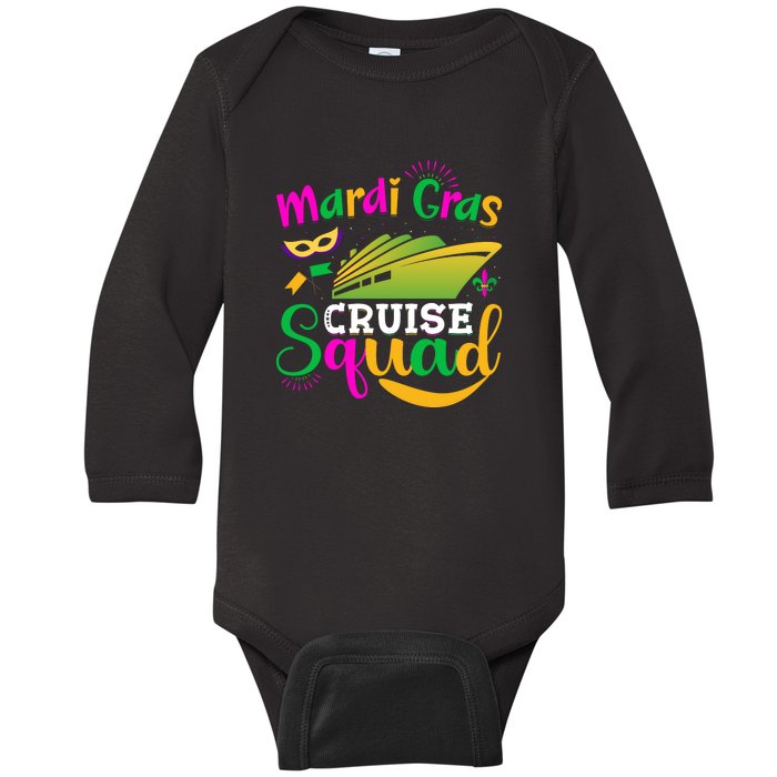 Mardi Gras Cruise Baby Long Sleeve Bodysuit