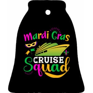 Mardi Gras Cruise Ceramic Bell Ornament