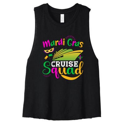 Mardi Gras Cruise Women's Racerback Cropped Tank