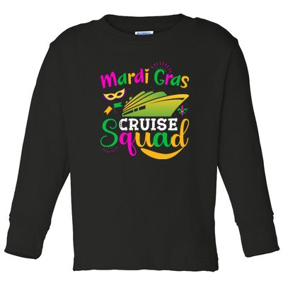 Mardi Gras Cruise Toddler Long Sleeve Shirt