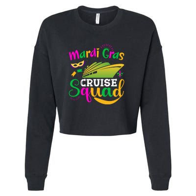 Mardi Gras Cruise Cropped Pullover Crew