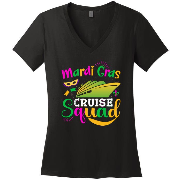 Mardi Gras Cruise Women's V-Neck T-Shirt