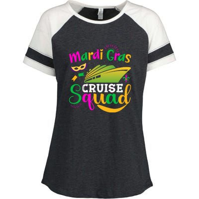 Mardi Gras Cruise Enza Ladies Jersey Colorblock Tee