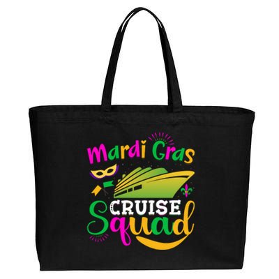 Mardi Gras Cruise Cotton Canvas Jumbo Tote