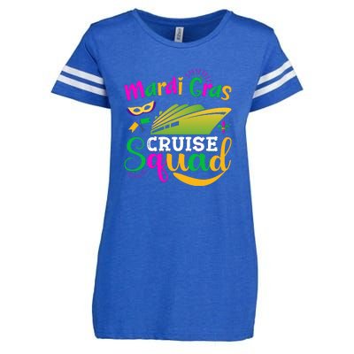 Mardi Gras Cruise Enza Ladies Jersey Football T-Shirt