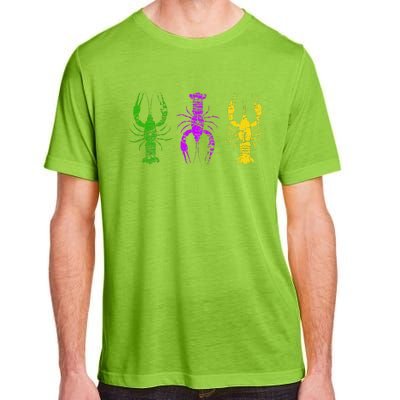 Mardi Gras Crawfish Jester Hat Bead New Orleans Gifts Adult ChromaSoft Performance T-Shirt