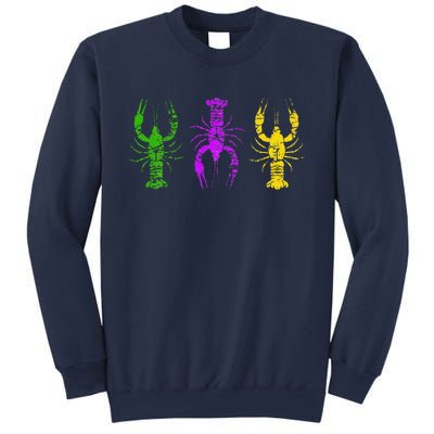 Mardi Gras Crawfish Jester Hat Bead New Orleans Gifts Sweatshirt