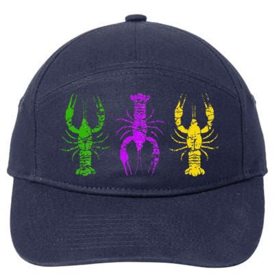 Mardi Gras Crawfish Jester Hat Bead New Orleans Gifts 7-Panel Snapback Hat