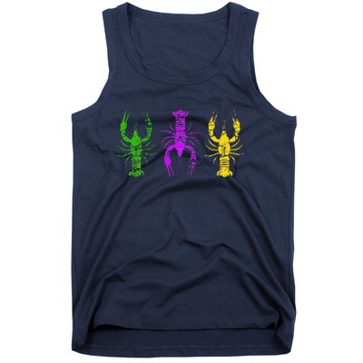 Mardi Gras Crawfish Jester Hat Bead New Orleans Gifts Tank Top