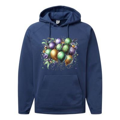 Mardi Gras Celebration Performance Fleece Hoodie