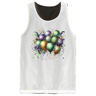 Mardi Gras Celebration Mesh Reversible Basketball Jersey Tank