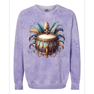 Mardi Gras Celebration Colorblast Crewneck Sweatshirt