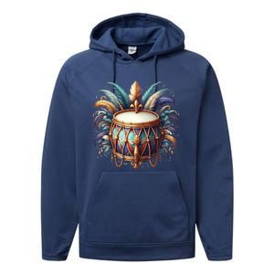 Mardi Gras Celebration Performance Fleece Hoodie