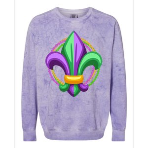 Mardi Gras Celebration Beads Colorblast Crewneck Sweatshirt