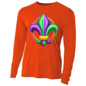 Mardi Gras Celebration Beads Cooling Performance Long Sleeve Crew