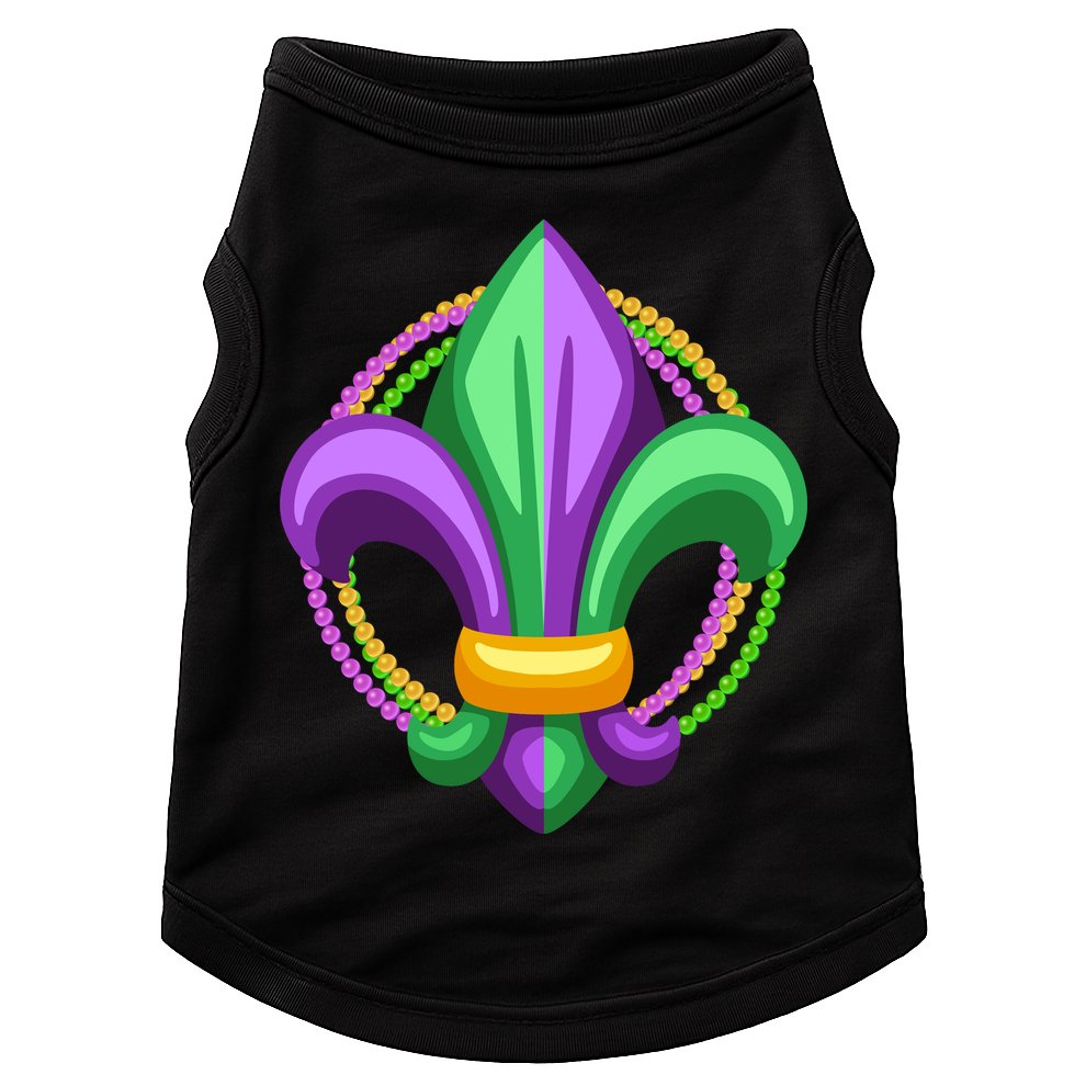 Mardi Gras Celebration Beads Doggie Tank