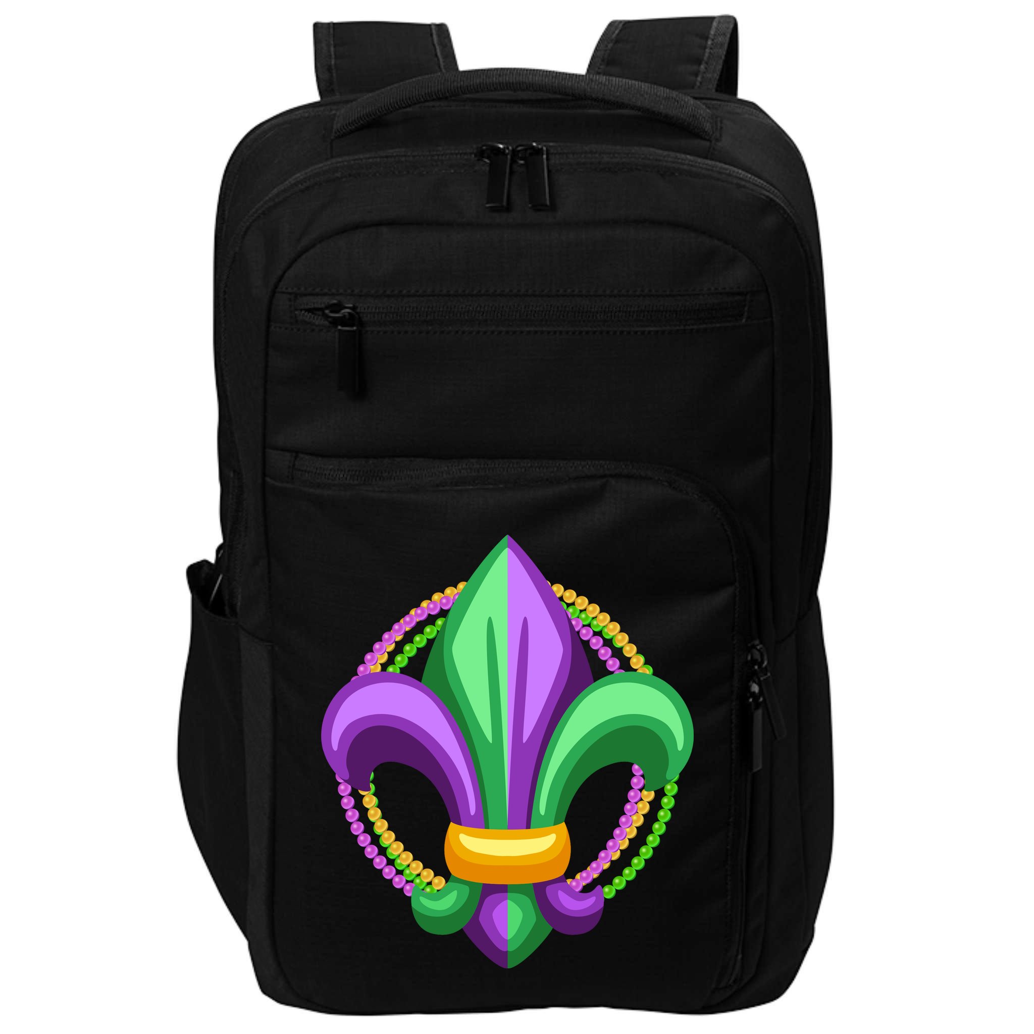 Mardi Gras Celebration Beads Impact Tech Backpack