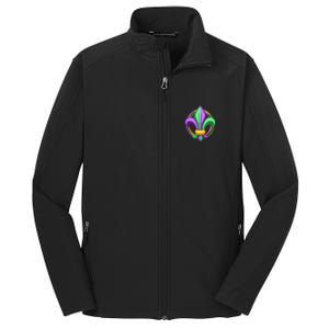 Mardi Gras Celebration Beads Core Soft Shell Jacket