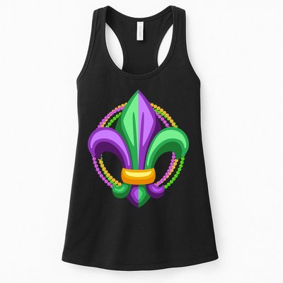 Mardi Gras Celebration Beads Womens Tank Top