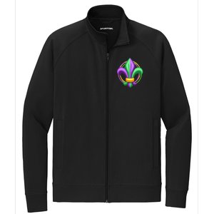 Mardi Gras Celebration Beads Stretch Full-Zip Cadet Jacket