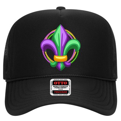Mardi Gras Celebration Beads Trucker Hat