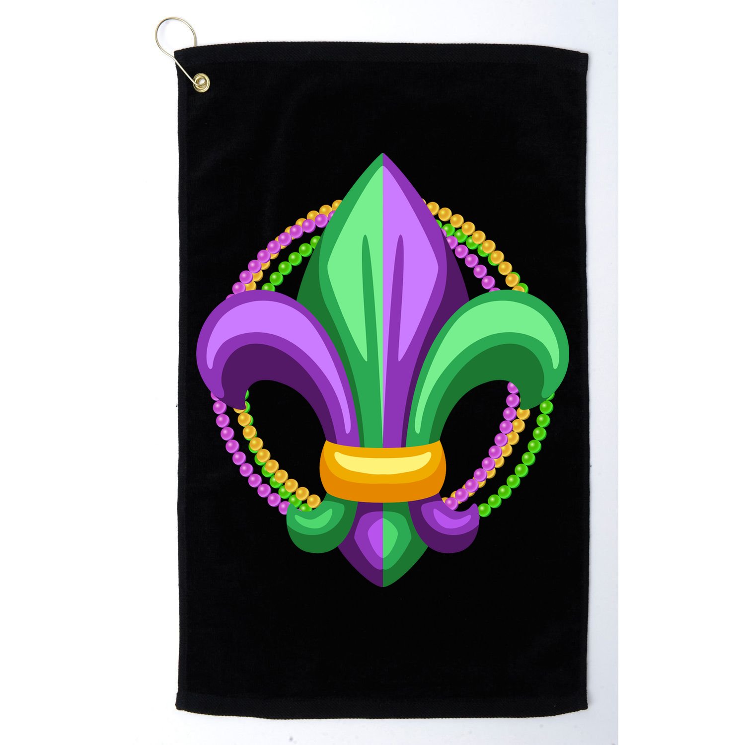 Mardi Gras Celebration Beads Golf Towel