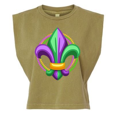 Mardi Gras Celebration Beads Garment-Dyed Women's Muscle Tee