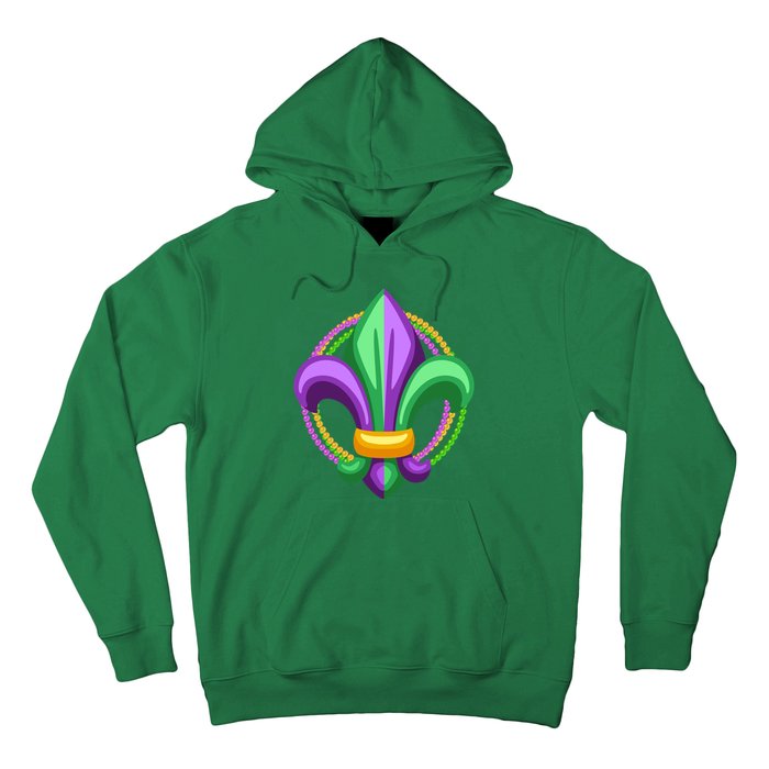 Mardi Gras Celebration Beads Hoodie