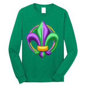 Mardi Gras Celebration Beads Long Sleeve Shirt