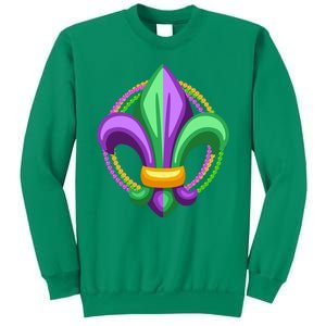 Mardi Gras Celebration Beads Sweatshirt