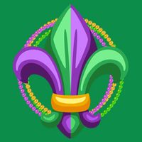 Mardi Gras Celebration Beads Tall T-Shirt