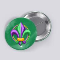 Mardi Gras Celebration Beads Button