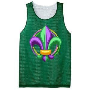 Mardi Gras Celebration Beads Mesh Reversible Basketball Jersey Tank